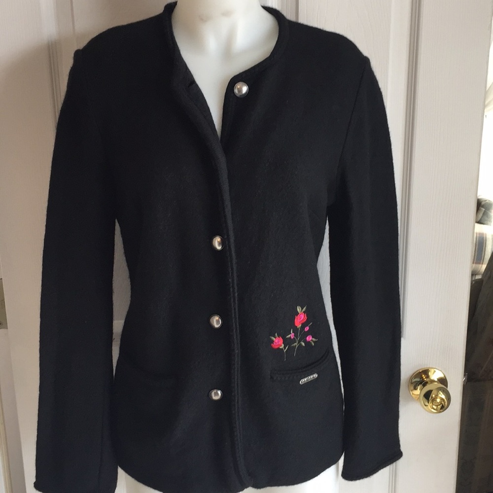 Black Wool Sweater HIGH END!  Size M/L